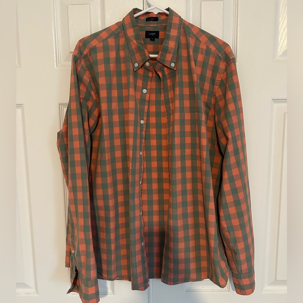 J. Crew Slim Plaid Button Down